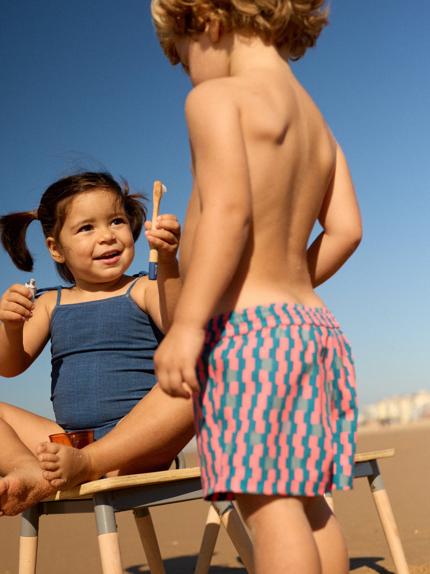 BOO KIDS SWIMSUIT | BLUE DENIM