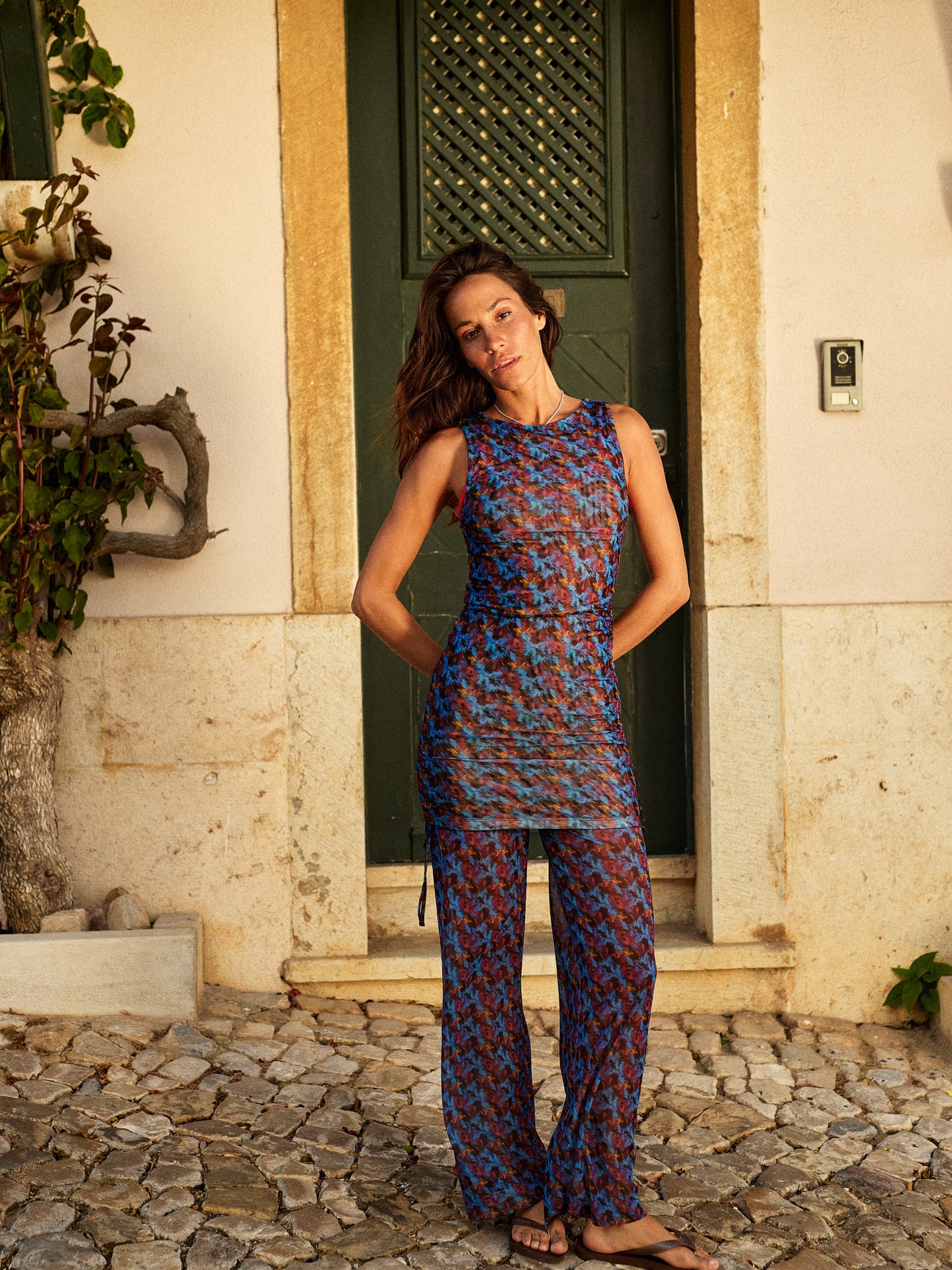 PANINO TROUSERS | FIORE BLUE