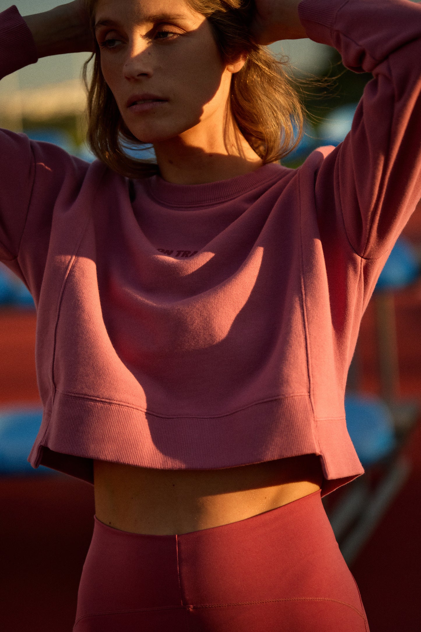 ON TRACK SWEATER | BERRY PINK