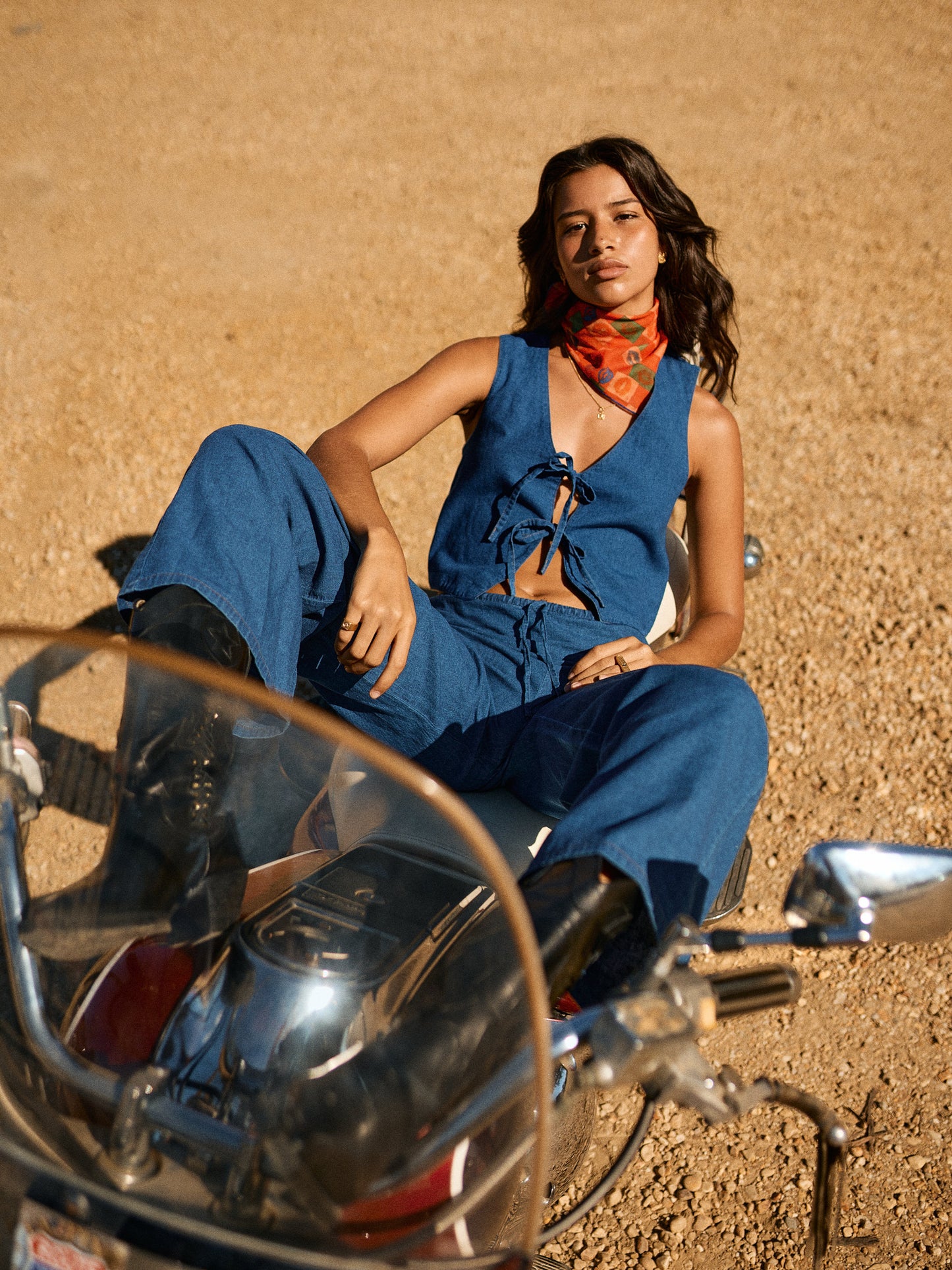 RANCHER'S VEST | BLUE DENIM