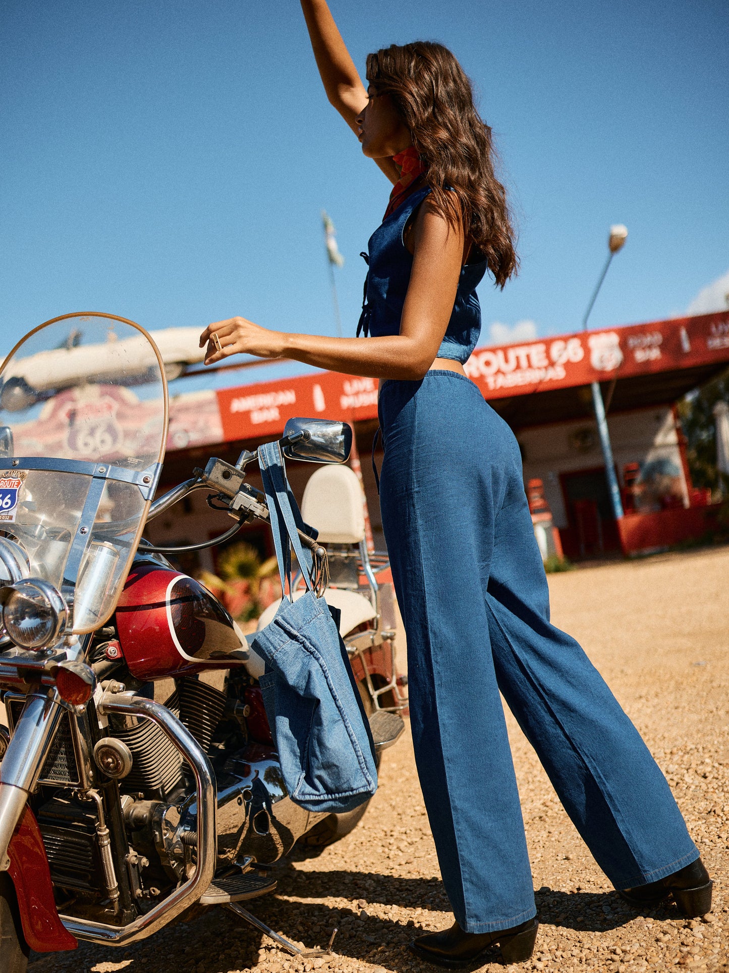 COWGIRL PANTS | BLUE DENIM