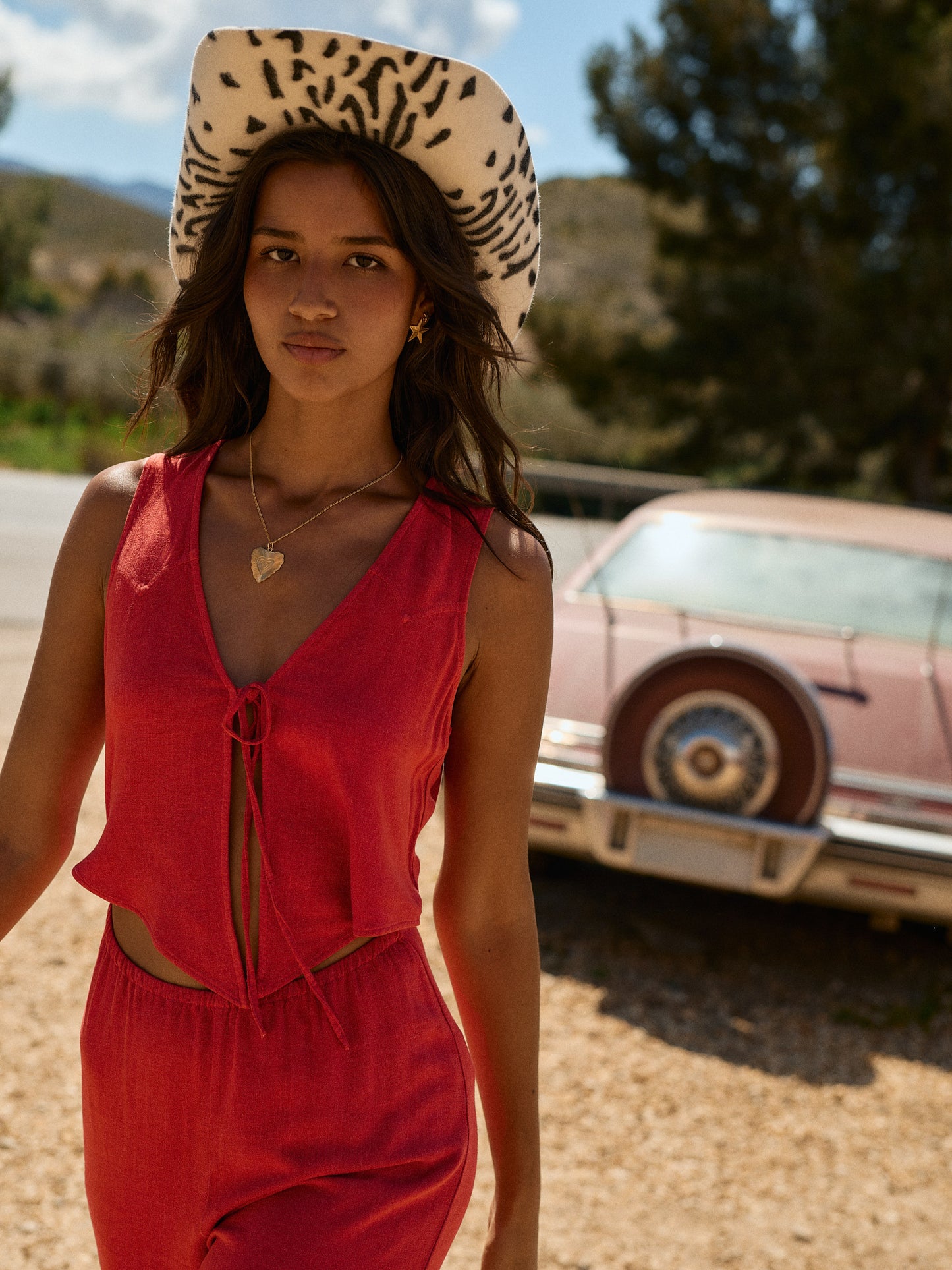 BUCKAROO JUMPSUIT | TRUE RED