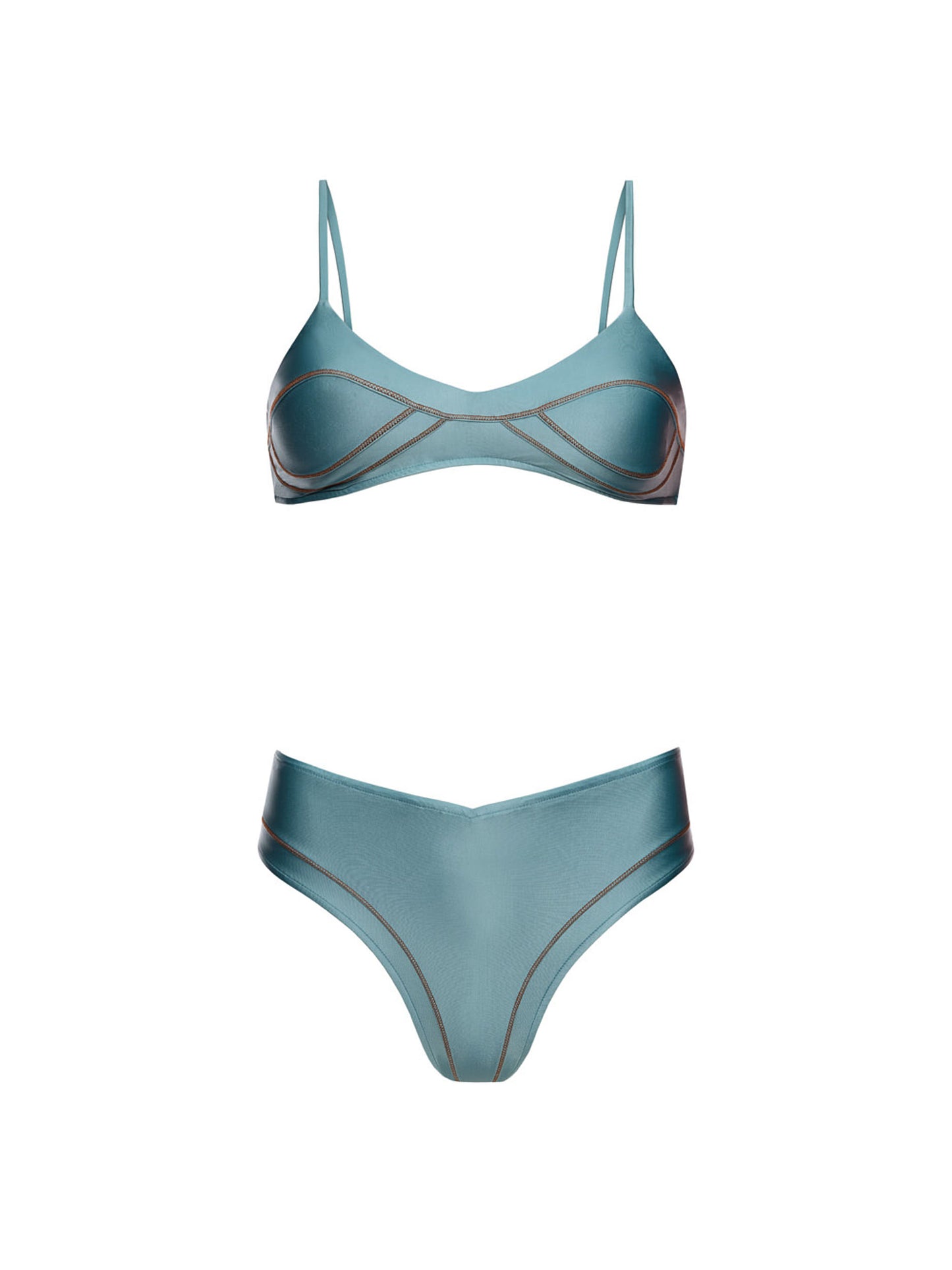 CARMELA HIGH-WAIST BIKINI | SPARK BLUE