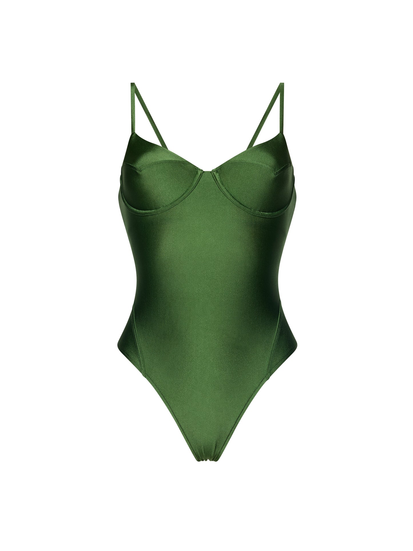 OUTLAW UNDERWIRE SWIMSUIT | FOREST GREEN