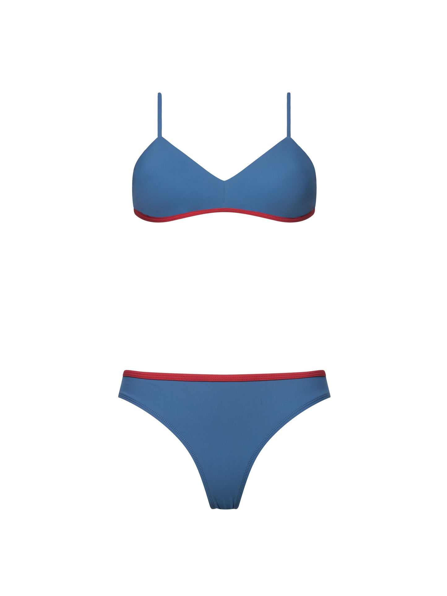 DARLIN' LOW-WAISTED BIKINI | BLUE & RED