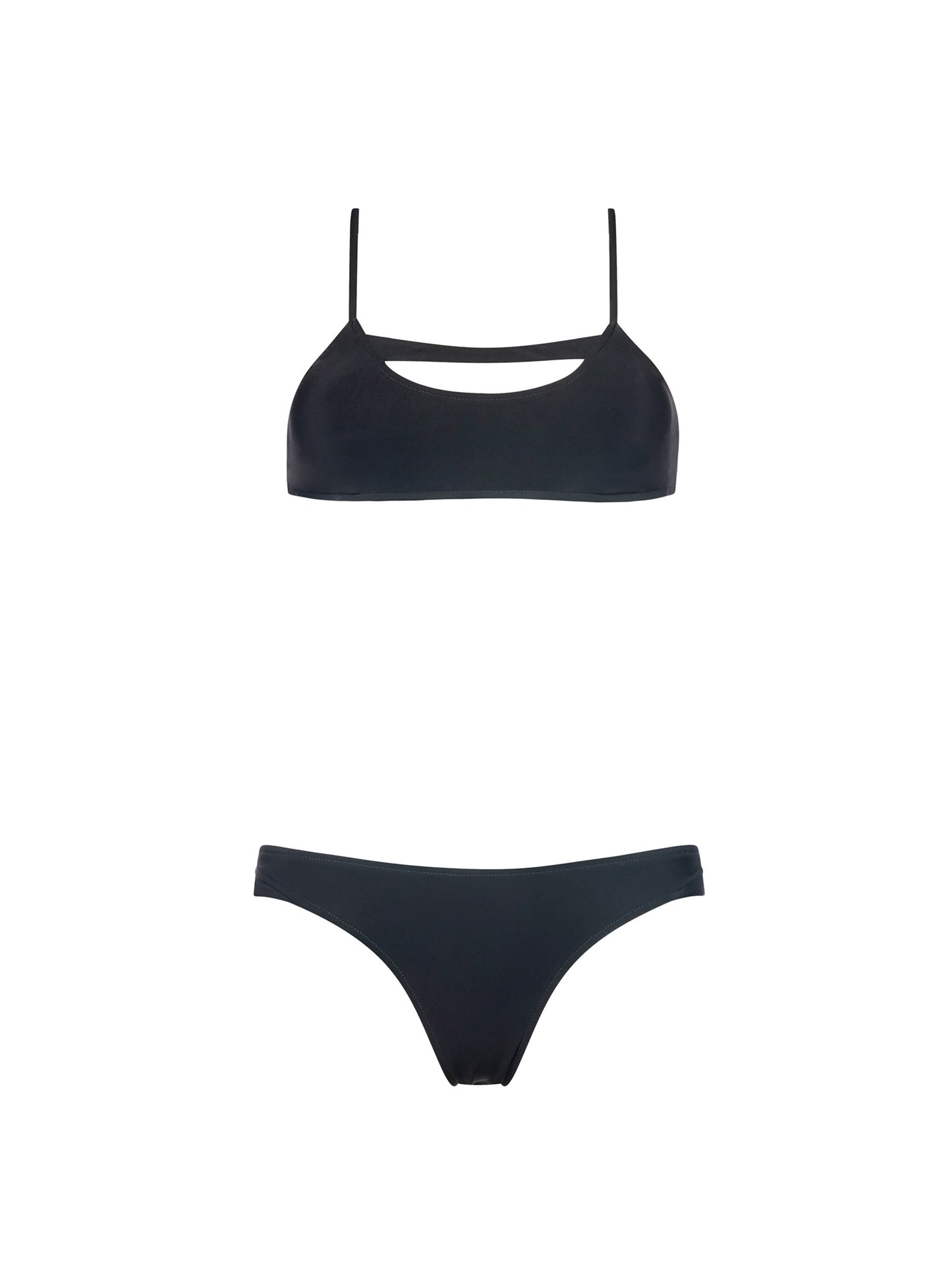 JACKPOT CUT-OUT BIKINI | TRUE BLACK