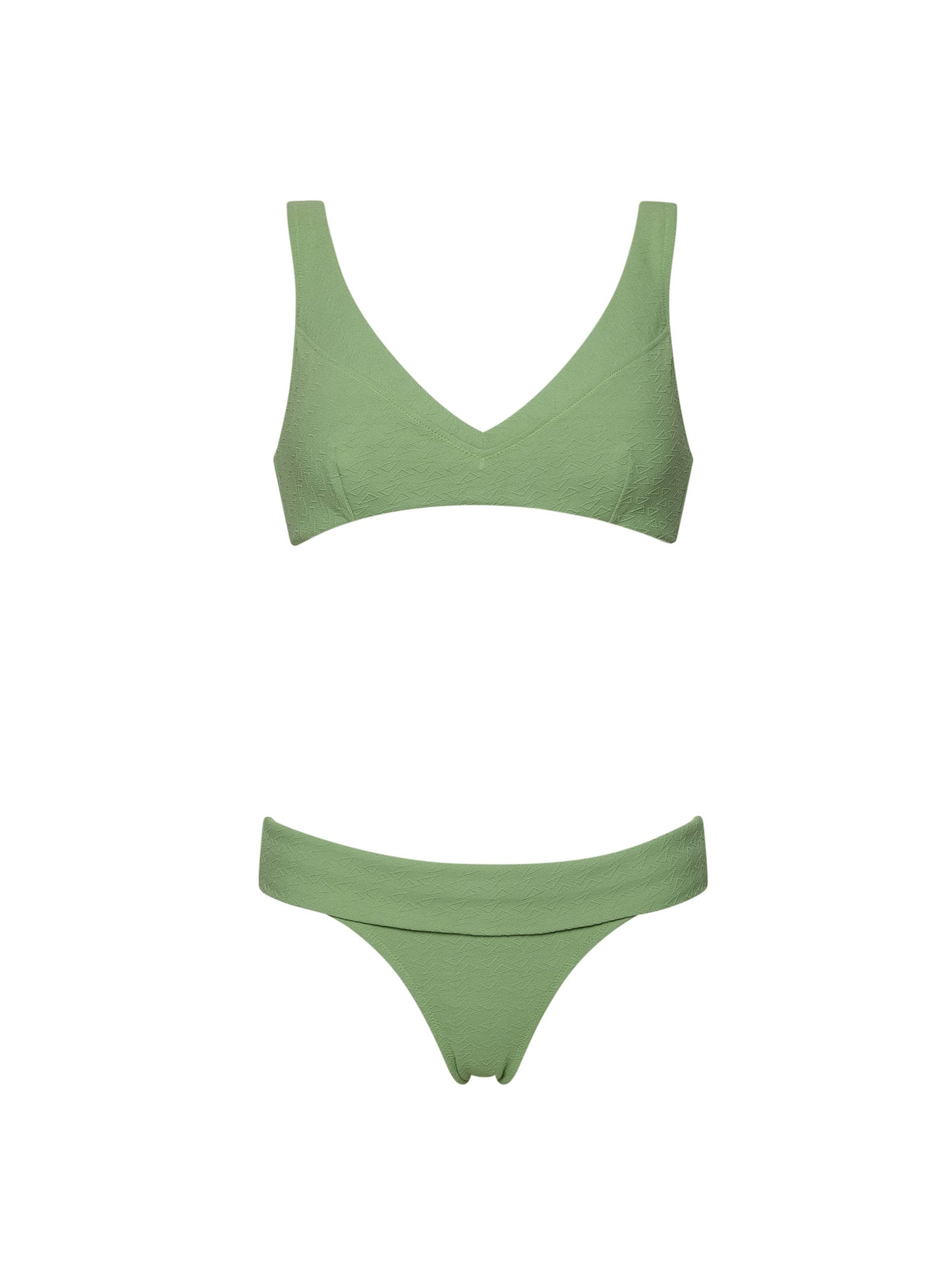 SPICY MARG V-NECK BIKINI | GREEN EYES