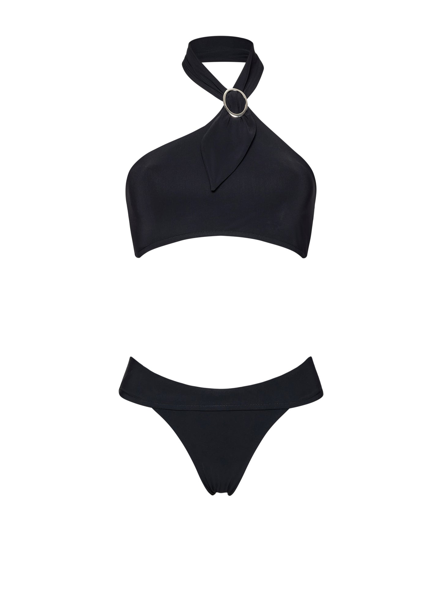YEE-HAW HIGH-NECK BIKINI | TRUE BLACK