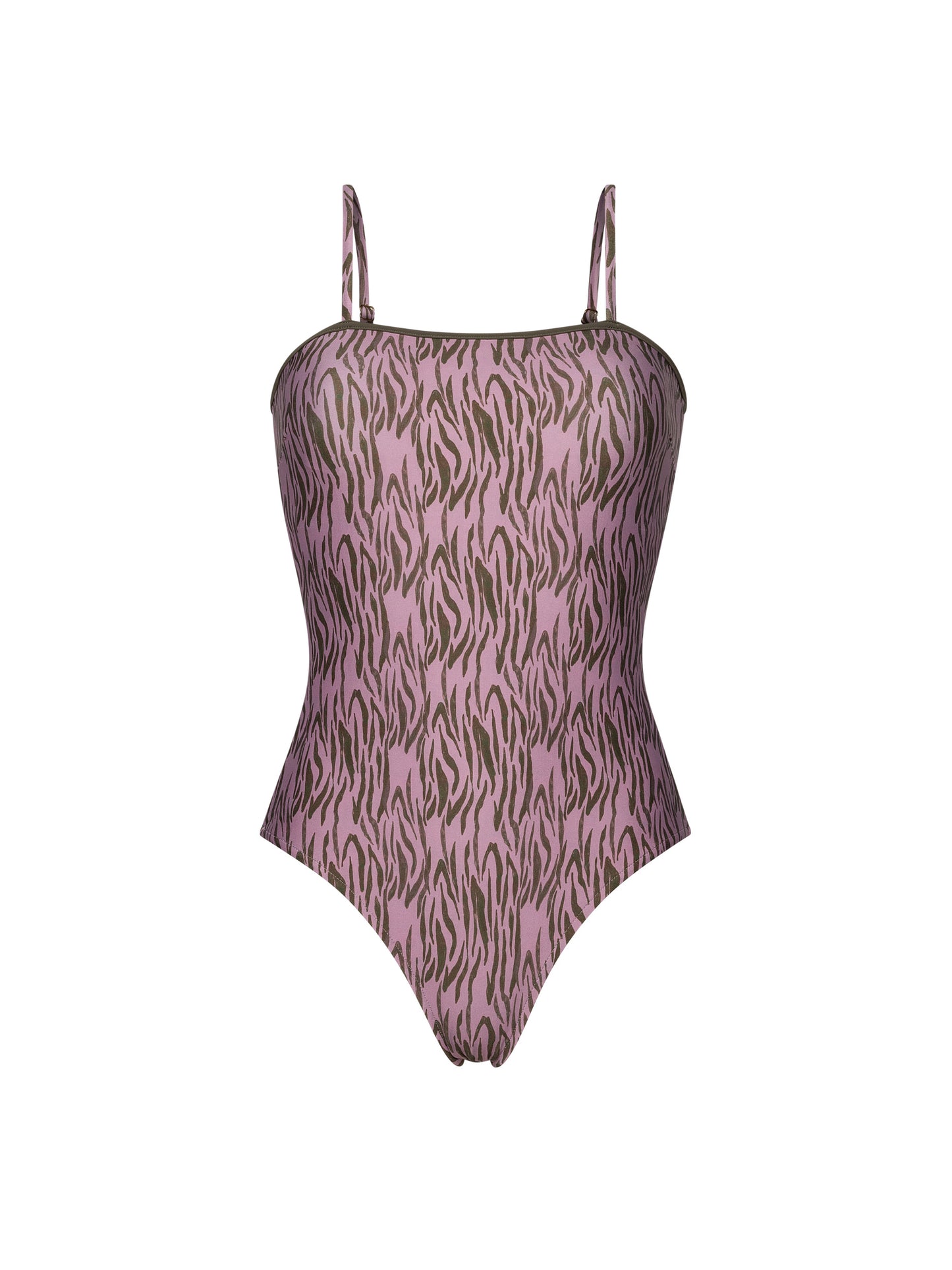 CARWASH SWIMSUIT | DARK ROSE ZEBRA