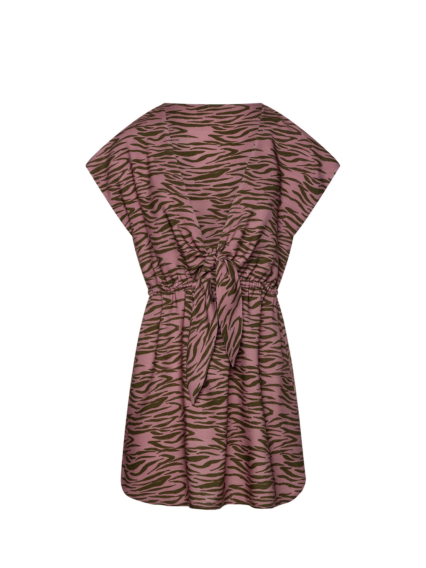 JUKEBOX DRESS | DARK ROSE ZEBRA