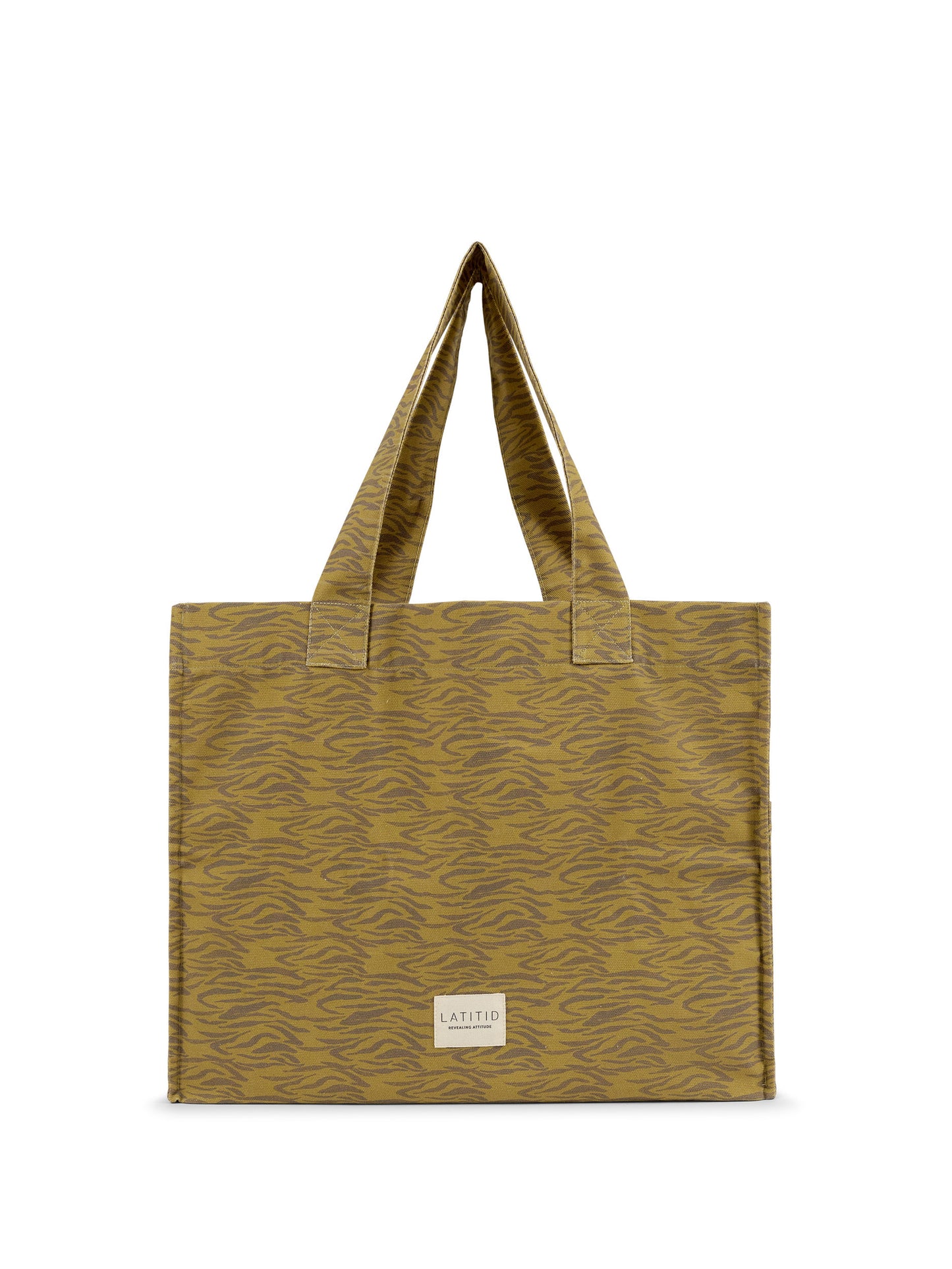WILD WEST TOTE BAG | OLIVE ZEBRA