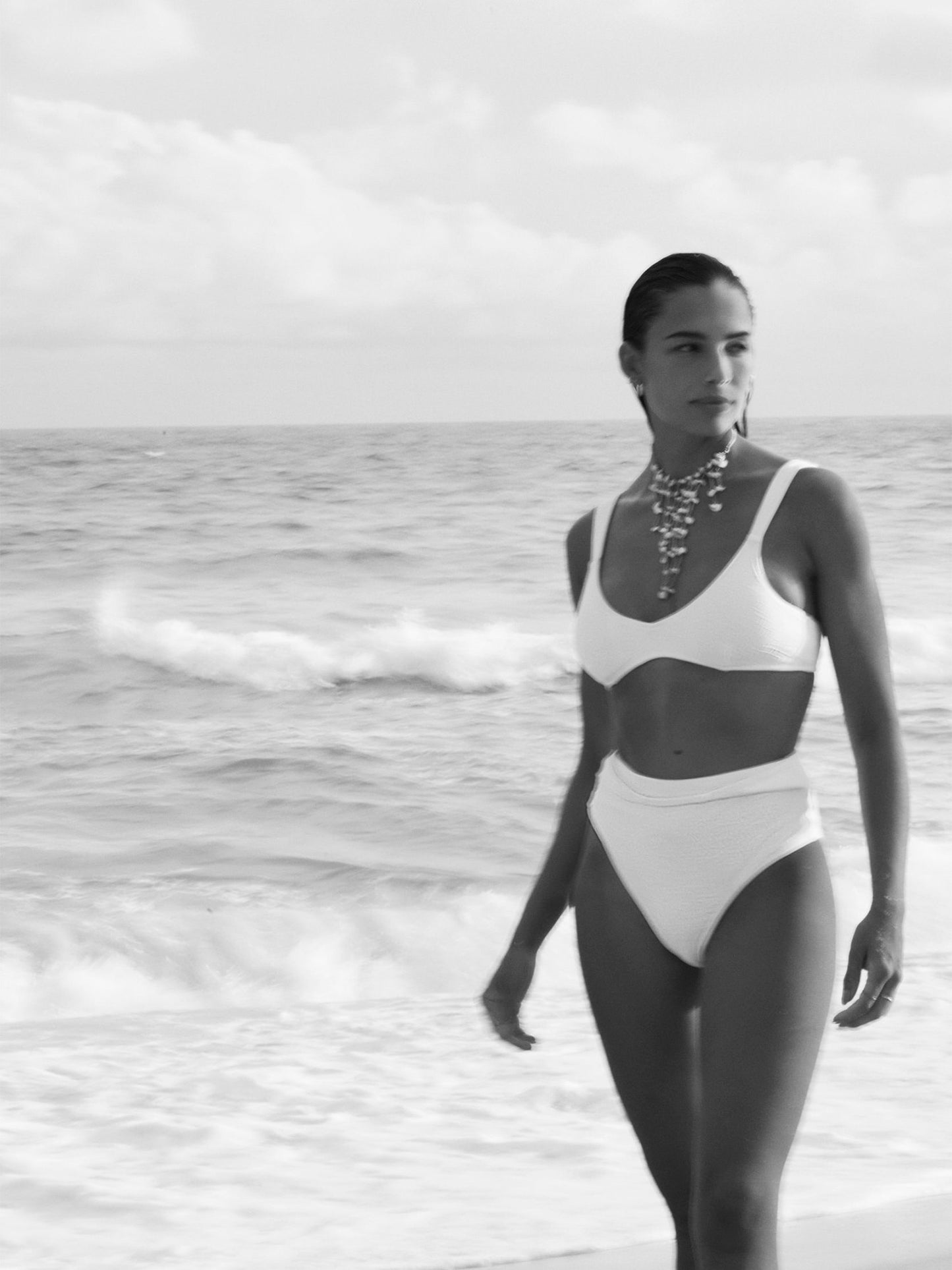 BRIDAL HIGH-WAISTED BIKINI | SALTY WHITE